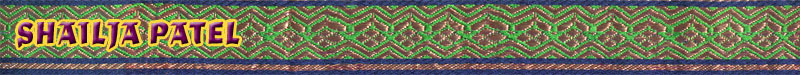 Shailja Patel. patterned sari border